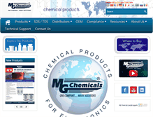 Tablet Screenshot of mgchemicals.com